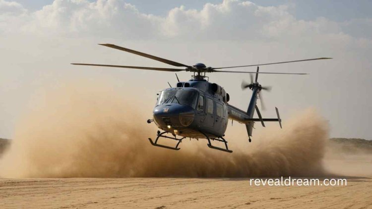 Helicopter in Desert